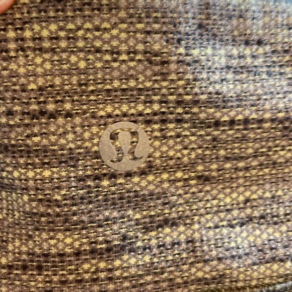 Lululemon Wunder Under Crop 6 Diamond Jacquard Space Dye Slate Clarity Yellow - Picture 13 of 13